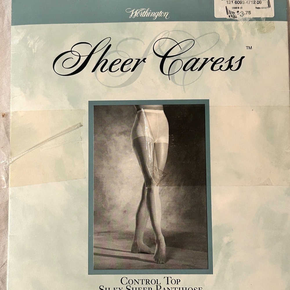 Worthington Silky Sheer control top Pantyhose long sandalfoot